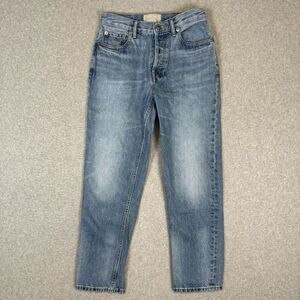 Everlane Women's Size 25 Cropped 90s Cheeky Jeans Blue Organic Cotton